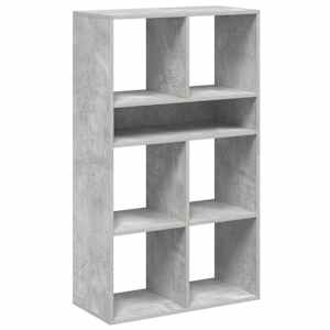 Knihovna betonově šedá 66x31x112 cm kompozitní dřevo - obrázek 2
