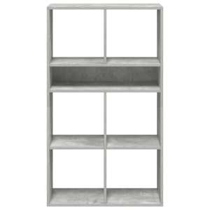Knihovna betonově šedá 66x31x112 cm kompozitní dřevo - obrázek 4