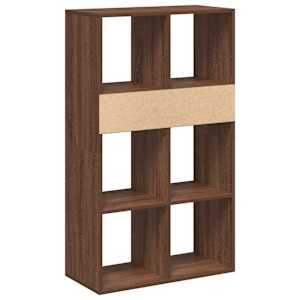 Knihovna hnědý dub 66x31x112 cm kompozitní dřevo - obrázek 6