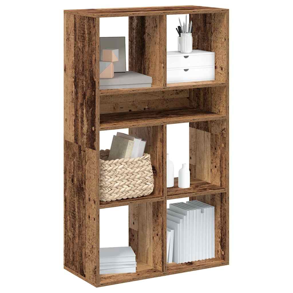 vidaXL Bücherregal Altholz-Optik 66x31x112 cm Holzwerkstoff