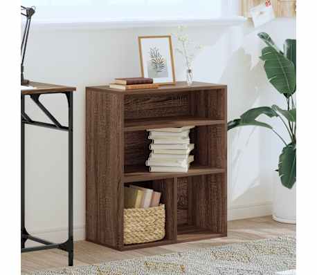 vidaXL Boekenkast 60x30x71,5 cm bewerkt hout bruin eikenkleur