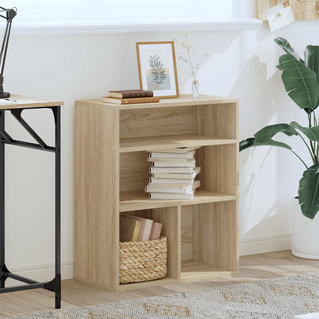 vidaXL Boekenkast 60x30x71,5 cm bewerkt hout sonoma eikenkleurig afbeelding