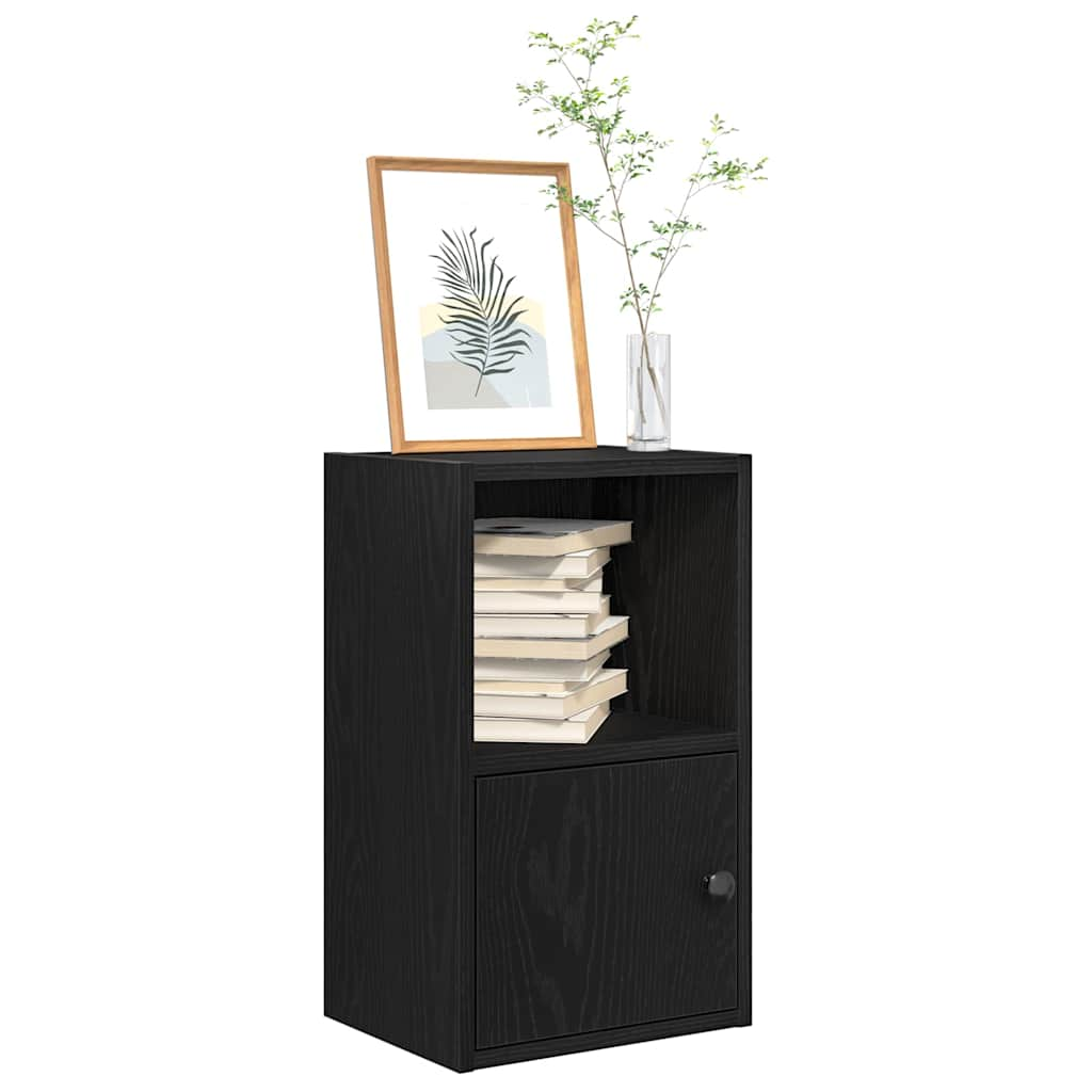 vidaXL Bibliotecă Stejar negru 31x24x52 cm Lemn prelucrat