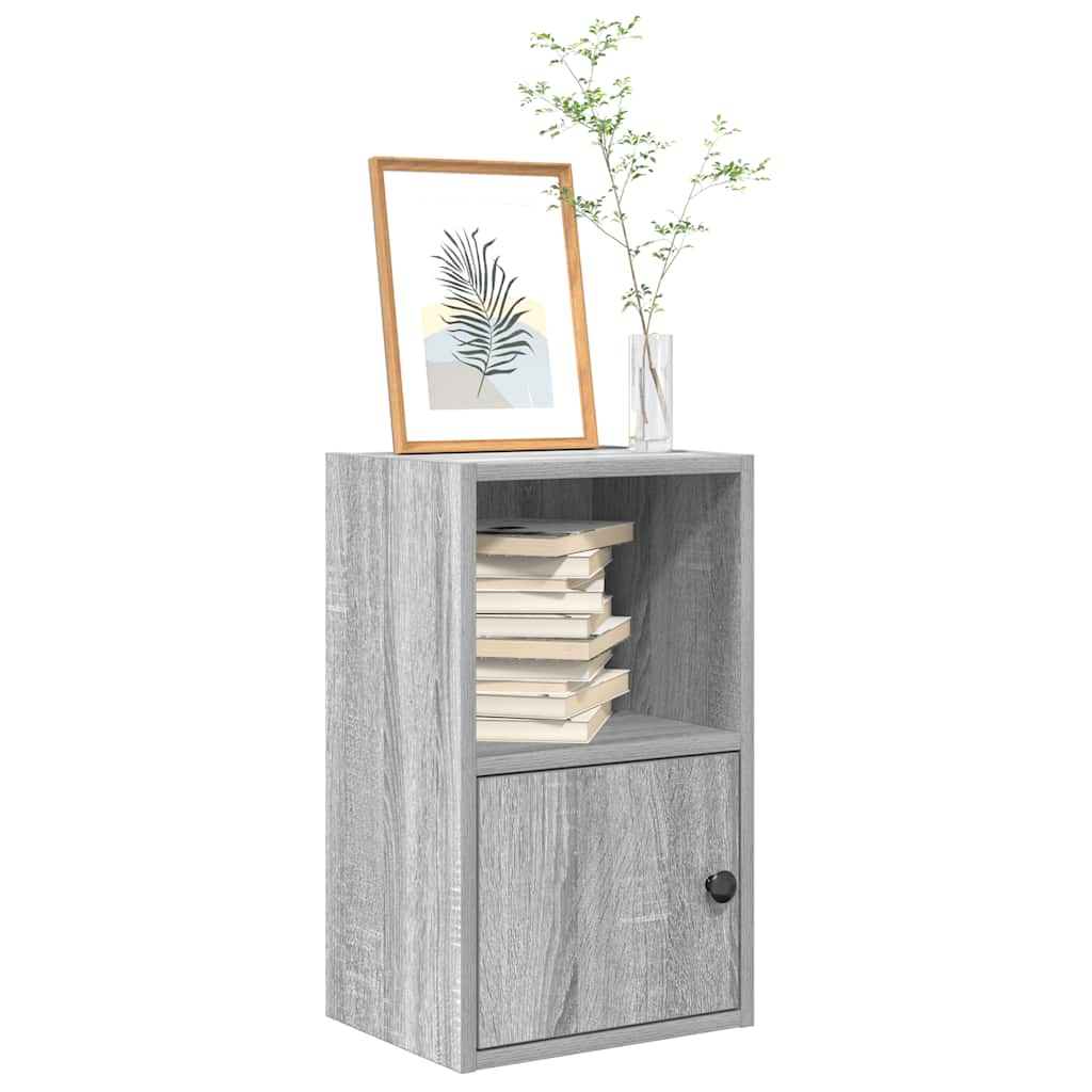 vidaXL Bücherregal Grau Sonoma 31x24x52 cm Holzwerkstoff