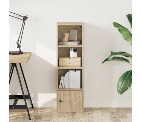 vidaXL B&uuml;cherregal Sonoma-Eiche 31x24x102 cm Holzwerkstoff