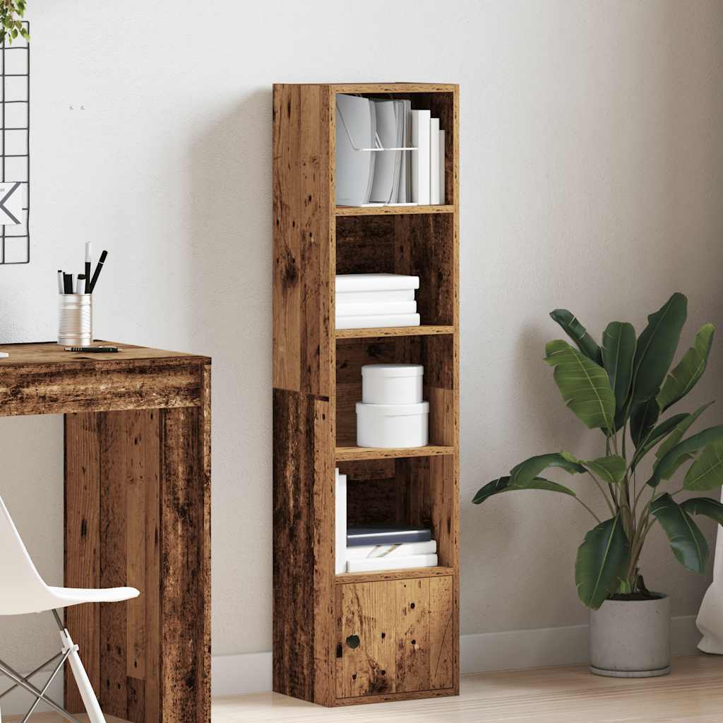 vidaXL Boekenkast 31x24x127 cm bewerkt hout oud houtkleurig