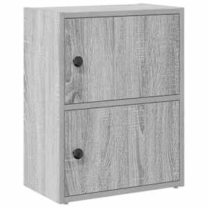 vidaXL raamatualus, hall Sonoma tamm, 40x24x52 cm, tehispuit