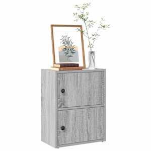 Knjižna omara siva sonoma 40x24x52 cm inženirski les