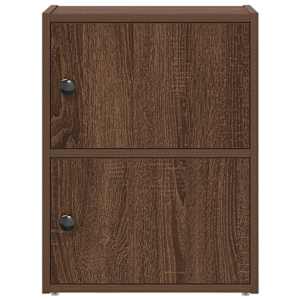 Knihovna hnědý dub 40x24x52 cm kompozitní dřevo - obrázek 4
