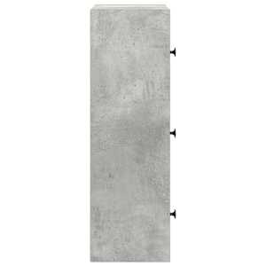 Knihovna betonově šedá 40x24x77 cm kompozitní dřevo - obrázek 6
