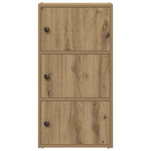 Knihovna dub artisan 40x24x77 cm kompozitní dřevo - obrázek 4