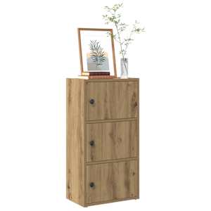 Knjižna omara artisan hrast 40x24x77 cm inženirski les