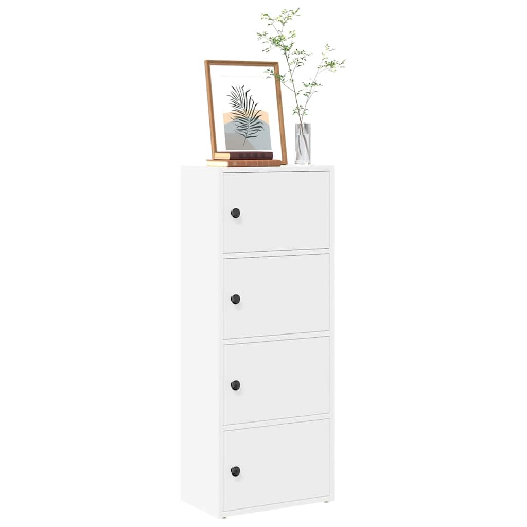 vidaXL bogreol 40x24x102 cm konstrueret træ hvid