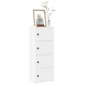 Knihovna bílá 40x24x102 cm kompozitní dřevo - obrázek 1