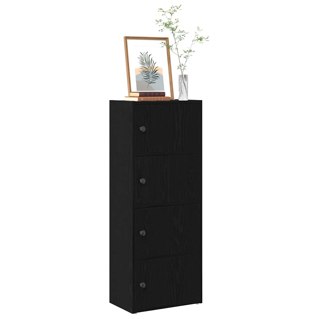 vidaXL bogreol 40x24x102 cm konstrueret træ sort-eg