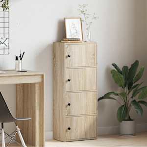 Knihovna dub sonoma 40x24x102 cm kompozitní dřevo - obrázek 3