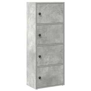 Knihovna betonově šedá 40x24x102 cm kompozitní dřevo - obrázek 2