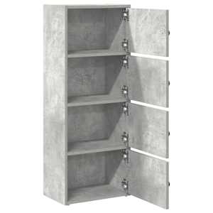 Knihovna betonově šedá 40x24x102 cm kompozitní dřevo - obrázek 5