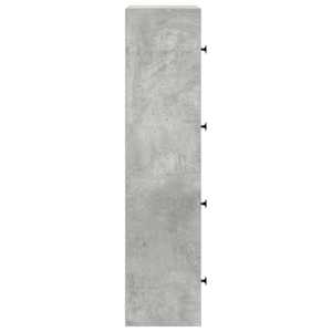 Knihovna betonově šedá 40x24x102 cm kompozitní dřevo - obrázek 6