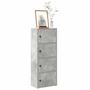 Knihovna betonově šedá 40x24x102 cm kompozitní dřevo - obrázek 1