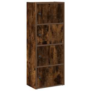 vidaXL raamatualus, suitsutatud tamm, 40x24x102 cm, tehispuit