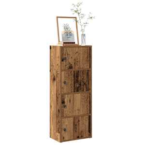 Knjižna omara starinski les 40x24x102 cm inženirski les