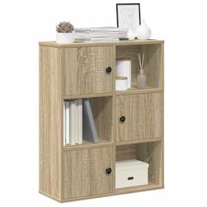 Knihovna dub sonoma 60x24x76,5 cm kompozitní dřevo - obrázek 1