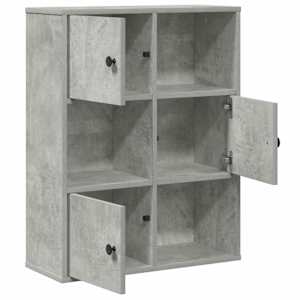 Knihovna betonově šedá 60x24x76,5 cm kompozitní dřevo - obrázek 4