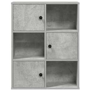 Knihovna betonově šedá 60x24x76,5 cm kompozitní dřevo - obrázek 5
