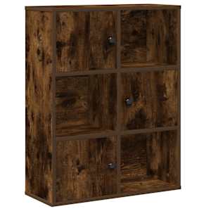 vidaXL raamatualus, suitsutatud tamm, 60x24x76,5 cm, tehispuit
