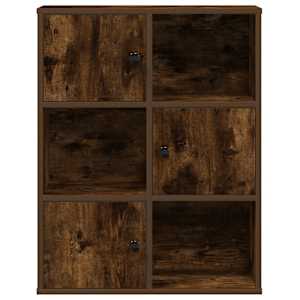 Knihovna kouřový dub 60x24x76,5 cm kompozitní dřevo - obrázek 5
