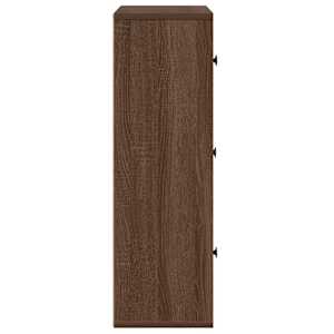 Knihovna hnědý dub 60x24x76,5 cm kompozitní dřevo - obrázek 6