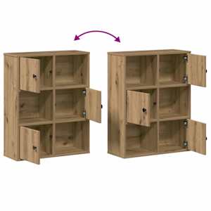 Knihovna dub artisan 60x24x76,5 cm kompozitní dřevo - obrázek 8