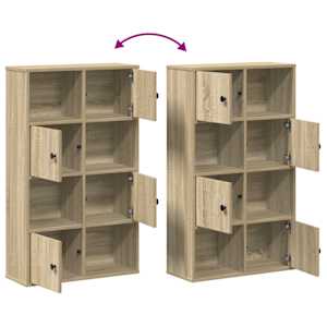 Knihovna dub sonoma 60x24x101,5 cm kompozitní dřevo - obrázek 8