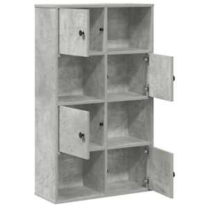 Knihovna betonově šedá 60x24x101,5 cm kompozitní dřevo - obrázek 5