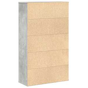 Knihovna betonově šedá 60x24x101,5 cm kompozitní dřevo - obrázek 7