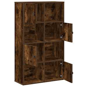 Knihovna kouřový dub 60x24x101,5 cm kompozitní dřevo - obrázek 5