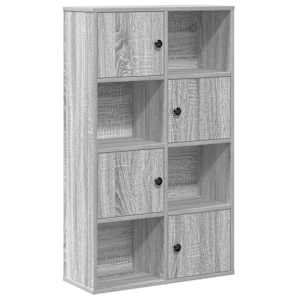 vidaXL raamatualus, hall Sonoma tamm, 60x24x101,5 cm, tehispuit