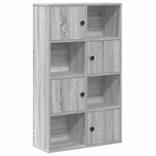 vidaXL raamatualus, hall Sonoma tamm, 60x24x101,5 cm, tehispuit