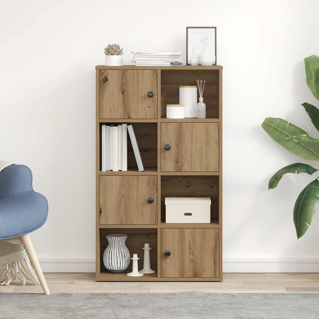 vidaXL Boekenkast 60x24x101,5 cm bewerkt hout artisanaal eikenkleurig afbeelding