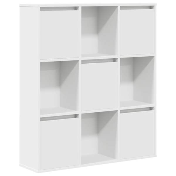 vidaXL raamatualus, valge, 89x24x101,5 cm, tehispuit