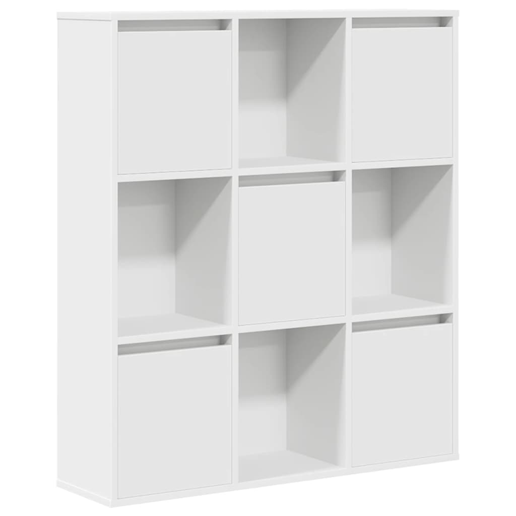 vidaXL Knihovna bílá 89x24x101,5 cm kompozitní dřevo