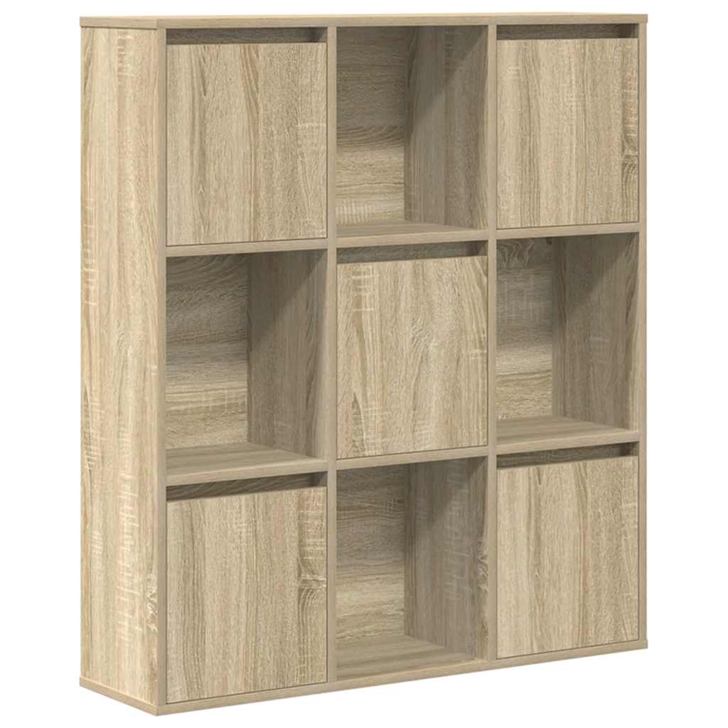 vidaXL Knihovna dub sonoma 89x24x101,5 cm kompozitní dřevo