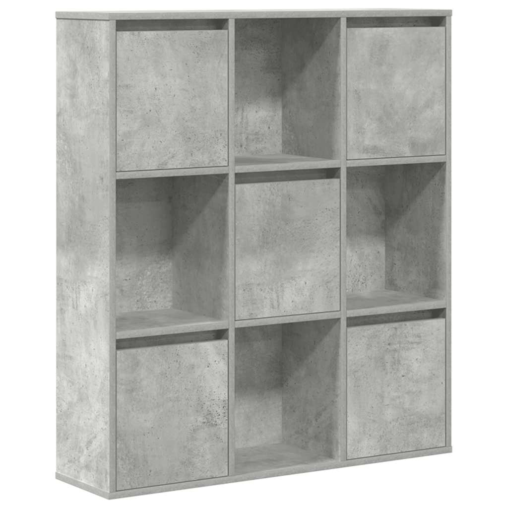 vidaXL Knihovna betonově šedá 89x24x101,5 cm kompozitní dřevo