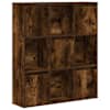 vidaXL raamaturiiul, suitsutatud tamm, 89x24x101,5 cm, tehispuit