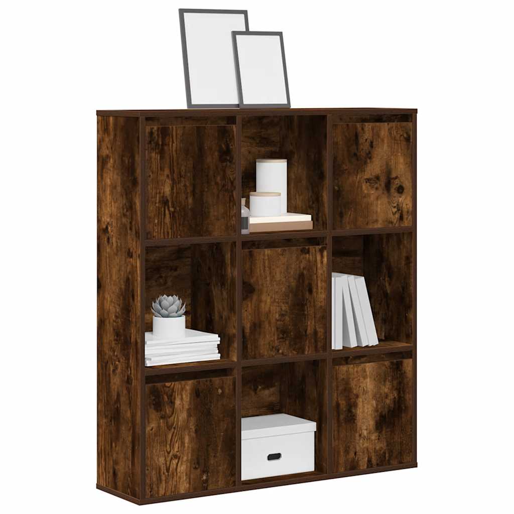 vidaXL Bibliotecă, stejar fumuriu, 89x24x101,5 cm, lemn prelucrat