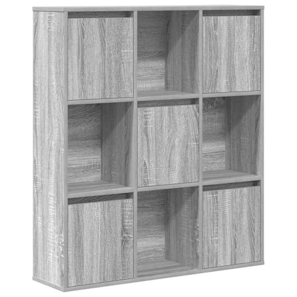 vidaXL raamatualus, hall Sonoma tamm, 89x24x101,5 cm, tehispuit