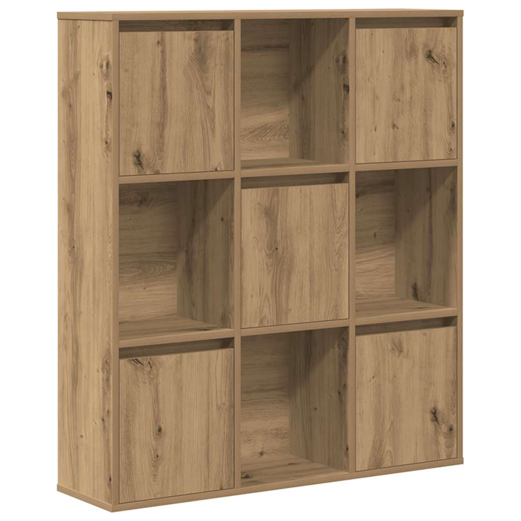 vidaXL Knihovna dub artisan 89x24x101,5 cm kompozitní dřevo