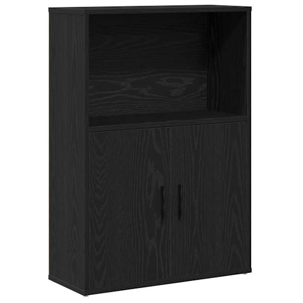 vidaXL raamatualus, must tamm, 60x24x85 cm, tehispuit