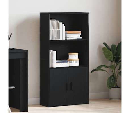vidaXL Estante 60x24x120 cm derivados de madeira carvalho preto